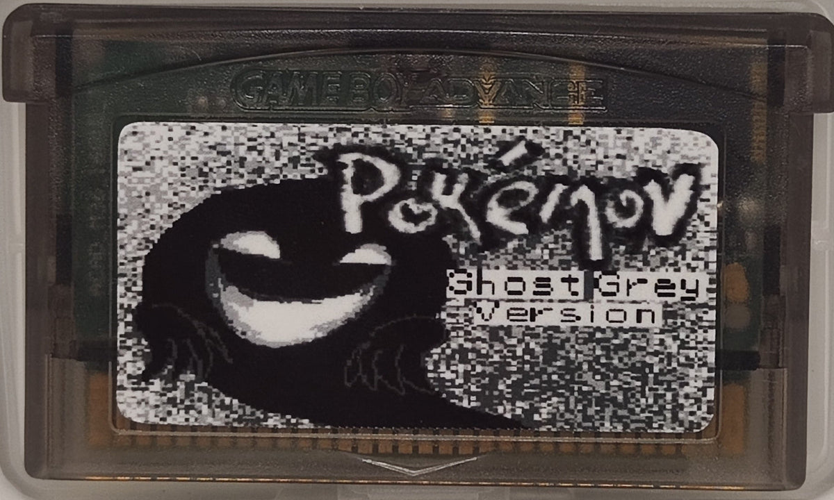 Pokémon: Ghost Grey Version – Horror FireRed Hack, Kanto 2049, Black & White, 200+ Ghost Pokémon | Custom GBA Cartridge