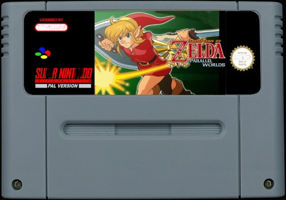 The Legend of Zelda: Parallel Worlds – Legendary Hardcore ALttP Hack, New Story & World | Custom SNES Cartridge PAL