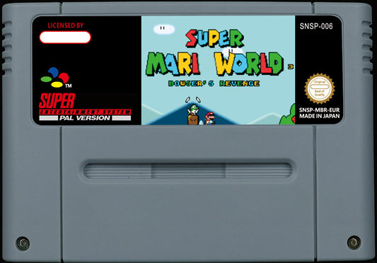 Super Mario World: Bowser's Revenge – Full SMW Hack, Custom Bosses & Epic Bowser Final Fight, PAL | Custom SNES Cartridge