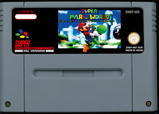 Super Mario World: The Lost Adventure Episode I – 80 Levels, Custom Bosses & Music by isaix, PAL | Custom SNES Cartridge