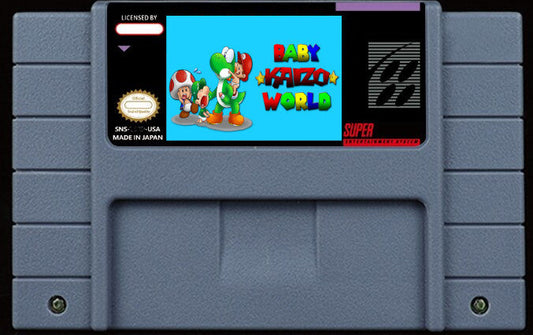 Super Mario World: Baby Kaizo World NTSC, Kaizo Hack, 31 Levels, Learn Every Trick | Custom SNES Cartridge