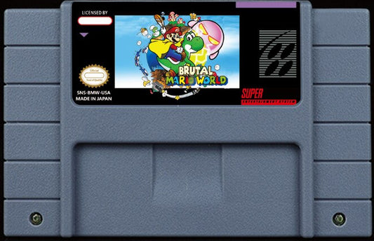 Super Mario World: Brutal Mario – Legendary SMW Hack, Countless Custom Bosses by Carol | Custom SNES Cartridge NTSC