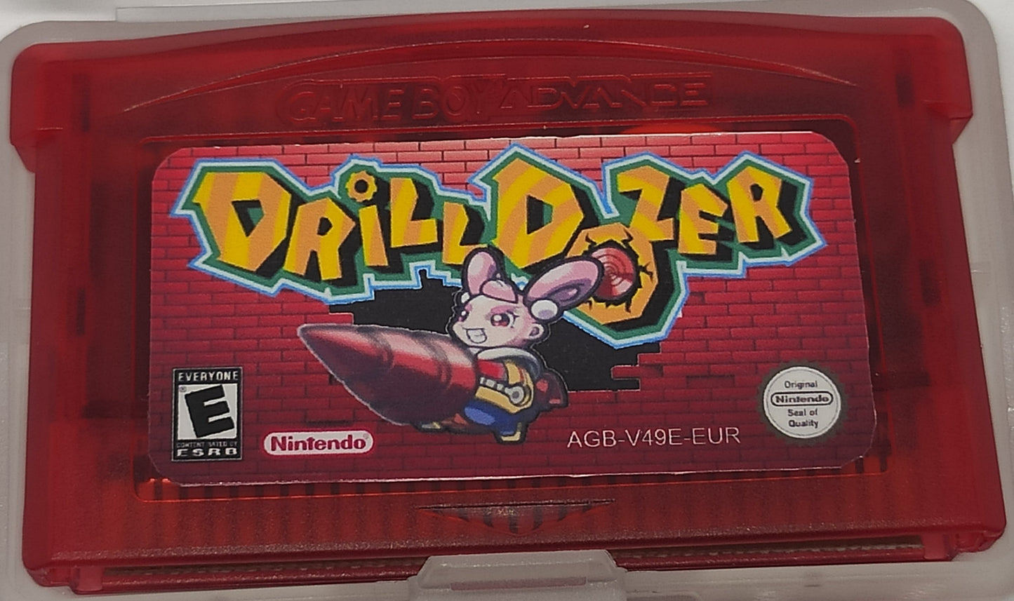Drill Dozer – Wii U Virtual Console Version, Multilanguage, No Rumble | Custom GBA Cartridge