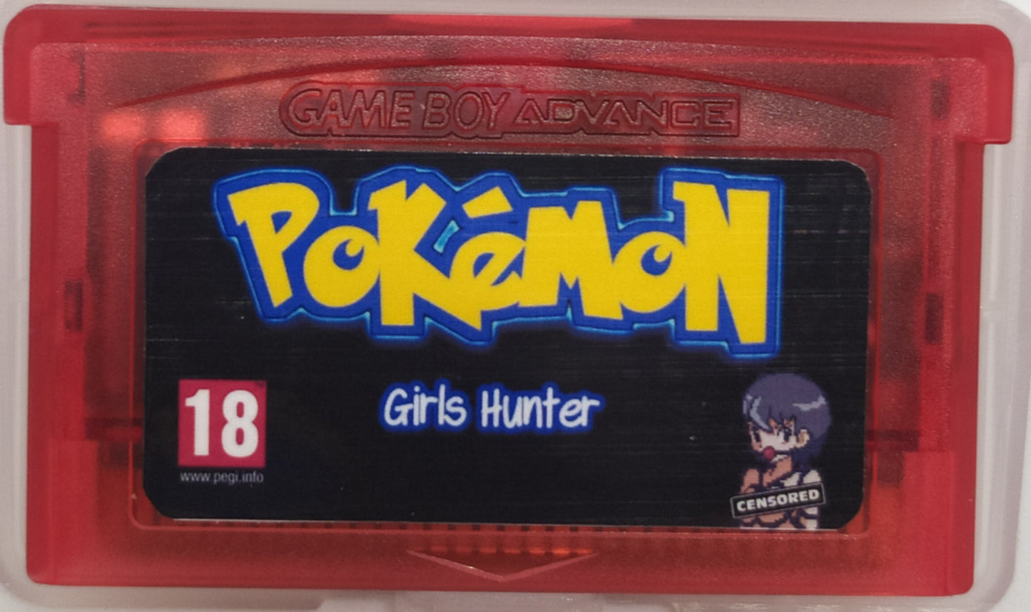 Pokémon Girls Hunter – 18+ FireRed ROM Hack, New Puela Region, Human Balls Mechanic | Custom GBA Cartridge