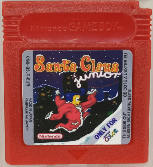 Santa Claus Junior – 60-Level GBC Christmas Platformer on Game Boy Color Cartridge