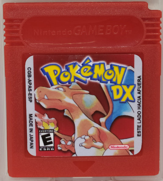 Pokémon Edición Roja DX – Fully Colorized Spanish Version | Custom Game Boy Color Cartridge