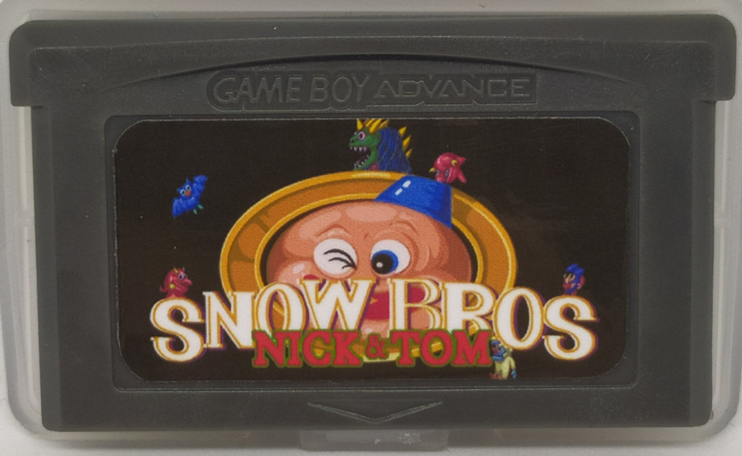 Snow Bros – Classic NES Arcade Port on Game Boy Advance Cartridge | GBA & DS