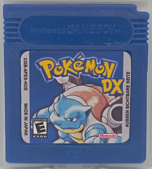 Pokémon Blaue Edition DX – Fully Colorized German Version | Custom Game Boy Color Cartridge