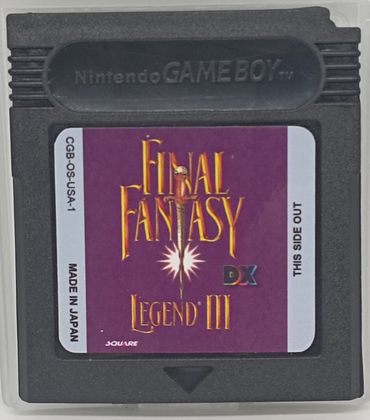 Final Fantasy Legend III DX – Colorized & In English | Custom Game Boy Color Cartridge