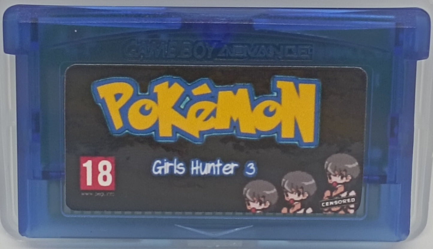 Pokémon Girls Hunter 3 – 18+ FireRed ROM Hack, New Kinav Region, Third Entry | Custom GBA Cartridge