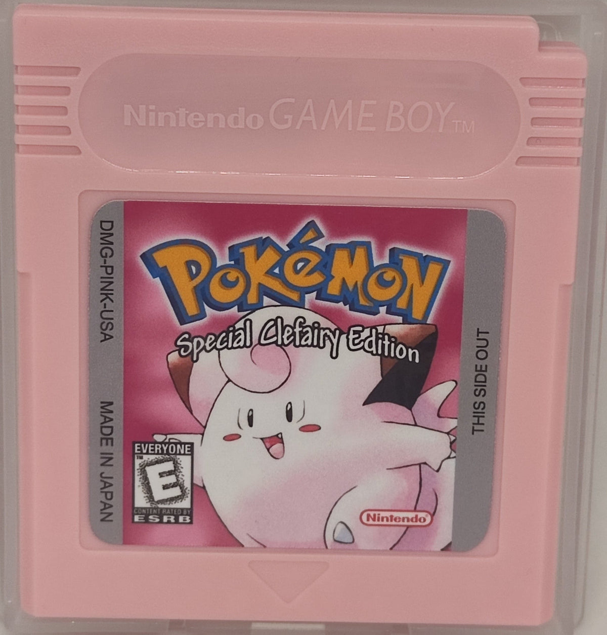 Pokémon Pink Version: Special Clefairy Edition – The Pokémon Pink That Never Was, Clefairy as Starter | Custom Game Boy Color Cartridge