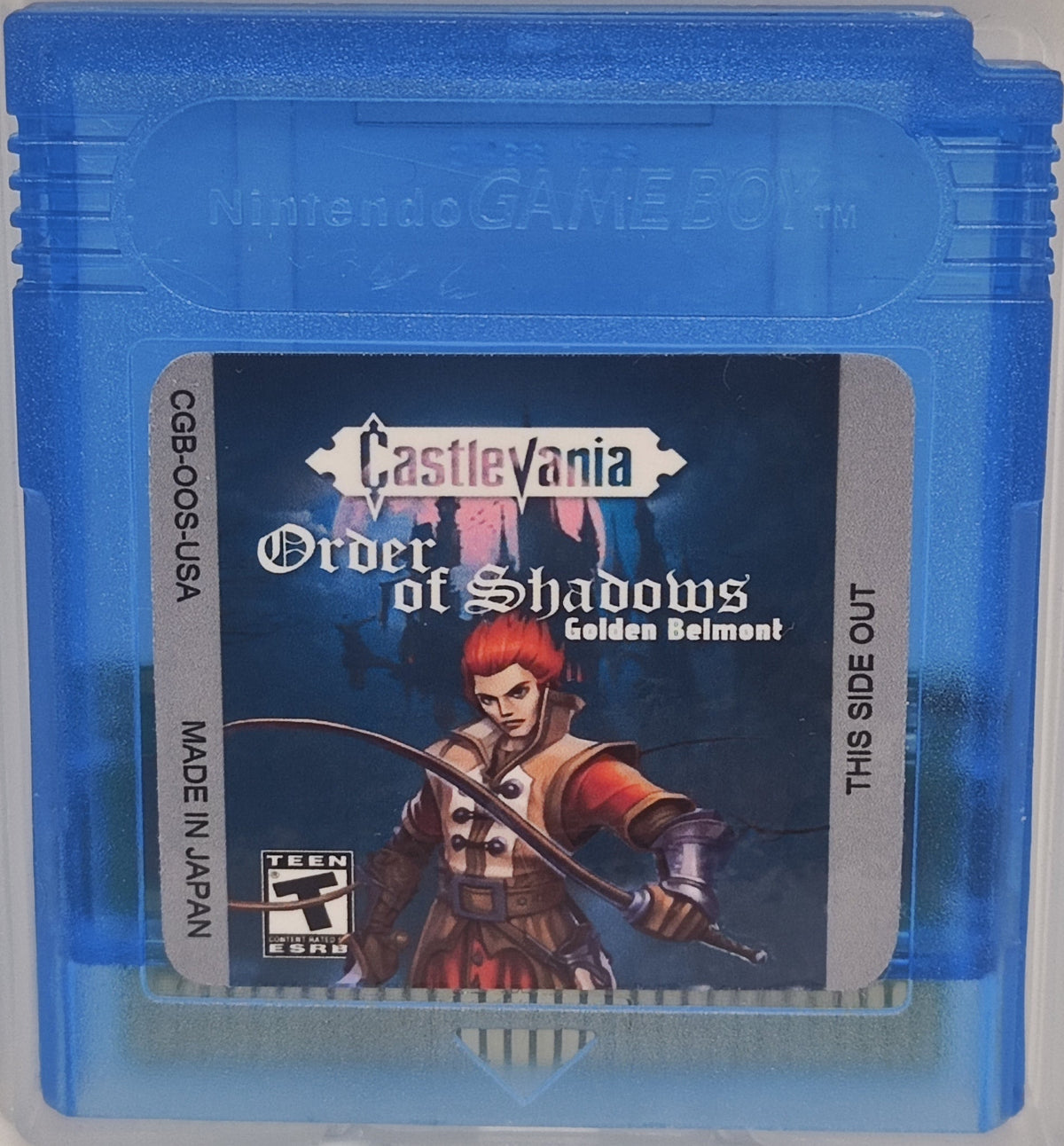 Castlevania: Order of Shadows Golden Belmont – GBC Homebrew, 2 Playable Characters, Desmond & Sister Mode | Custom Game Boy Color Cartridge