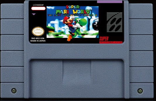 Super Mario World: The Lost Adventure Episode II – 79 Levels, 100+ Custom Music, Stunning Visuals, NTSC | Custom SNES Cartridge
