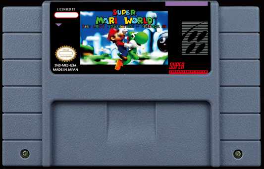 Super Mario World: The Lost Adventure Episode III – 95 Levels, Play as Peach, Series Finale, NTSC | Custom SNES Cartridge