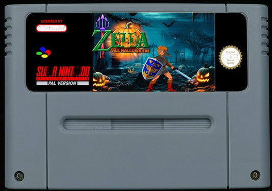 The Legend of Zelda: Allhallows Eve – Halloween ALttP Hack, New Overworlds & Dungeons | Custom SNES Cartridge PAL